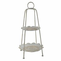 Snackdienblad Home ESPRIT Wit Gouden Arabisch 2