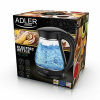 Waterkoker Adler AD 1274 2200 W 1,7 L Zwart Roestvrij staal 5