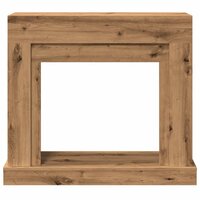 Haardombouw 100x30x87,5 cm bewerkt hout artisanaal eikenkleurig 4