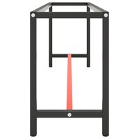 Werkbankframe 210x50x79 cm metaal matzwart en matrood 4