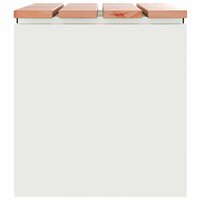 Tuinbank Wit 60 x 40 x 43 cm Staal 5