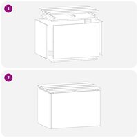 Tuinbank Antraciet 60 x 40 x 43 cm Staal 8