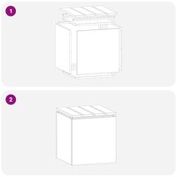 Tuinbank Roestig 40 x 40 x 43 cm Cortenstaal 9