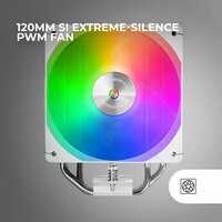 CPU-ventilator Mars Gaming MCPUX4ARGBW 6