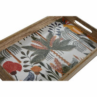 Snackdienblad Home ESPRIT Groen Oranje Tropisch Decap&eacute; 43,5 x 27 x 5,5 cm (2 Stuks) 2