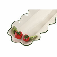 Snackdienblad Home ESPRIT Wit Rood Groen 2