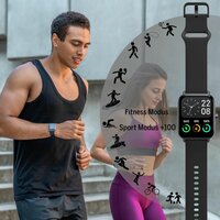 Smartwatch beafon WATCH 101 1,8&quot; Zwart Grijs 3