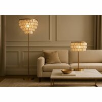 Vloerlamp Home ESPRIT Beige Gouden 220 V 40 x 40 x 153 cm 2