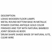 Vloerlamp Home ESPRIT Bruin 220 V 40 x 40 x 150 cm 6