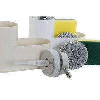 Zeepdispenser Home ESPRIT Wit Beige polyestyreen ABS 17 x 7,5 x 15 cm (2 Stuks) 2