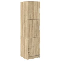 Hoge Kast Sonoma eiken 31.5 x 32 x 124 cm Bewerkt hout 2