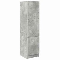 Hoge Kast Betongrijs 31.5 x 32 x 124 cm Bewerkt hout 2