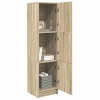 Hoge Kast Sonoma eiken 31.5 x 32 x 124 cm Bewerkt hout 3