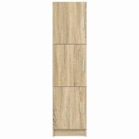 Hoge Kast Sonoma eiken 31.5 x 32 x 124 cm Bewerkt hout 6