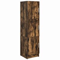 Hoge Kast Gerookt eiken 31.5 x 32 x 124 cm Bewerkt hout 2