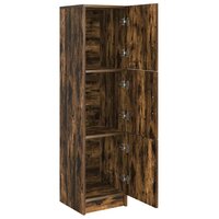 Hoge Kast Gerookt eiken 31.5 x 32 x 124 cm Bewerkt hout 5