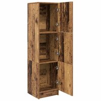 Hoge Kast Oud hout 31.5 x 32 x 124 cm Bewerkt hout 5