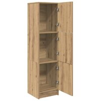 Hoge Kast artisanaal eikenkleurig 31.5 x 32 x 124 cm 5