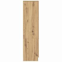 Hoge Kast artisanaal eikenkleurig 31.5 x 32 x 124 cm 7