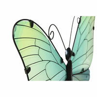 Wanddecoratie Home ESPRIT Geel Blauw Groen Lila Vlinder Shabby Chic 46 x 1,5 x 46 cm (4 Stuks) 2