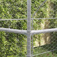 Kippenhok Zilver 600 x 200 x 198.5 cm Gegalvaniseerd staal 3