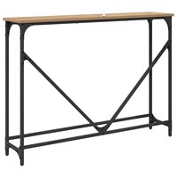 Wandtafel artisanaal eikenkleurig 102 x 22.5 x 75 cm 7