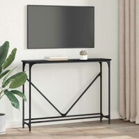 Wandtafel Zwart eiken 102 x 22.5 x 75 cm Bewerkt hout 4