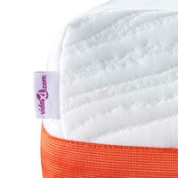 Matras Wit en Grijs 140 x 200 cm Traagschuim 9