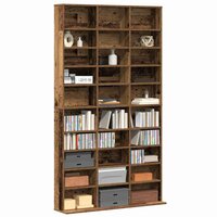 Cd-kast met plank Oud hout 101 x 23 x 177.5 cm Bewerkt hout 3