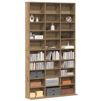 Cd-kast met plank artisanaal eikenkleurig 101 x 23 x 177.5 cm 3