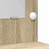 Kaptafel met lade Sonoma eiken 50 x 41 x 135 cm Bewerkt hout 9