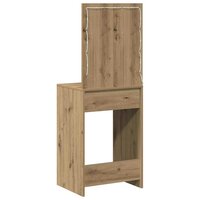 Kaptafel artisanaal eikenkleurig 50 x 41 x 135 cm Bewerkt hout 7