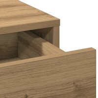 Kaptafel artisanaal eikenkleurig 50 x 41 x 135 cm Bewerkt hout 8