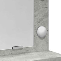 Kaptafel met lade Betongrijs 50 x 41 x 135 cm Bewerkt hout 9