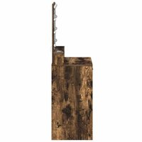 Kaptafel met lade Gerookt eiken 50 x 41 x 135 cm Bewerkt hout 6