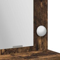 Kaptafel met lade Gerookt eiken 50 x 41 x 135 cm Bewerkt hout 9