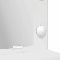 Kaptafel met plank met opslag Wit 50 x 41 x 135 cm Bewerkt hout 8