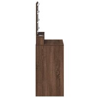 Kaptafel met plank Bruin Eiken 50 x 41 x 135 cm Bewerkt hout 5