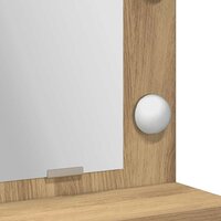 Kaptafel artisanaal eikenkleurig 50 x 41 x 135 cm Bewerkt hout 8