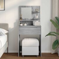 Slaapkamer Kaptafels met lade Grijs Sonoma 80 x 39,6 x 135 cm 4