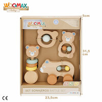 Set rammelaars Woomax 13,5 X 9,5 X 4,5 CM (4 Stuks) 7
