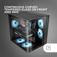 ATX Semi-toren BehuizingMars Gaming MCCURV Zwart 5