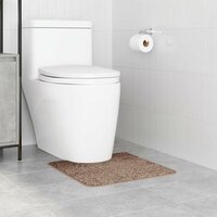 Antislip Badmat met Toilet Cut Bruin 50 x 50 cm PP 3