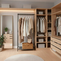 Kledingkast Max Home Donker grijs 70 X 148 X 44 CM 4 Stuks 3