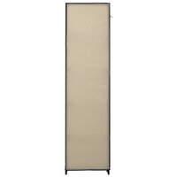Kledingkast opvouwbaar 110x45x175 cm stof cr&egrave;me 5