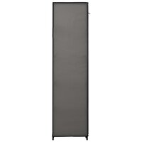 Kledingkast opvouwbaar 110x45x175 cm stof grijs 5
