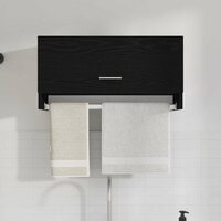 Kledingkast met lade Zwart Eiken 70 x 32,5 x 35 cm Bewerkt hout 5