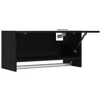 Kledingkast met lade Zwart Eiken 70 x 32,5 x 35 cm Bewerkt hout 6