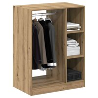 Kledingkast met plank artisanaal eikenkleurig 77 x 48 x 102 cm 3