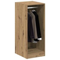 Kledingkast met plank artisanaal eikenkleurig 41 x 48 x 102 cm 3